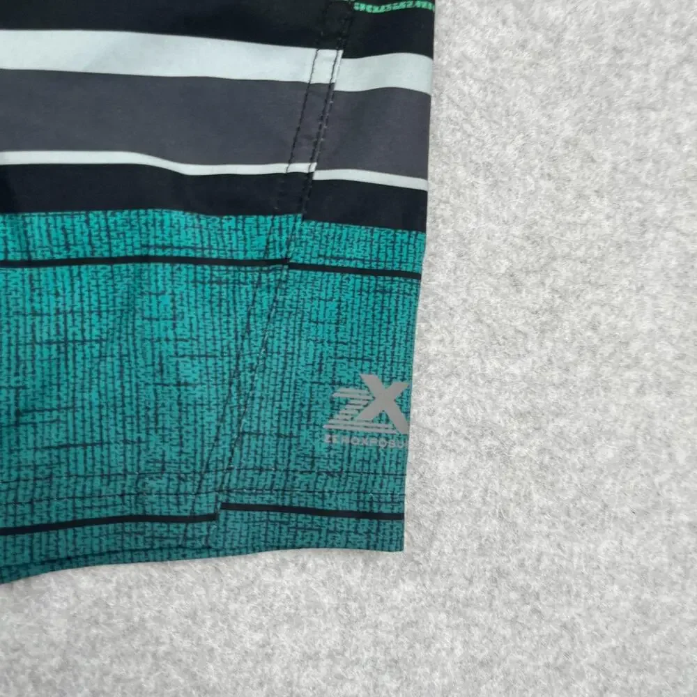 ZeroXposur Swim Trunks Mens Small Stretch Striped Board Shorts Bathing Suit Mens